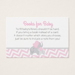 Elefante Baby Shower trae tarjeta de libro gris ro