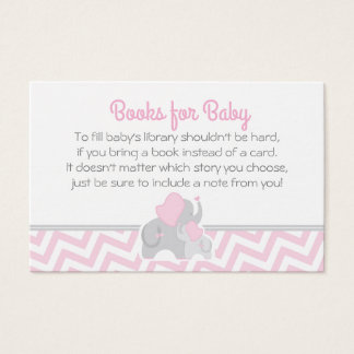 Elefante Baby Shower trae tarjeta de libro gris ro