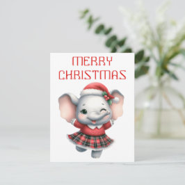 Elefante Bailarín - Tarjeta de Navidad