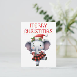 Elefante Bailarín - Tarjeta de Navidad