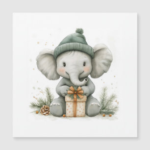 Elefante bebé de la serie de Navidades de animales