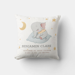 Elefante bebé dormido en una almohada Estadísticas