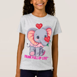 Elefante bebé lindo con camiseta para niños con gl