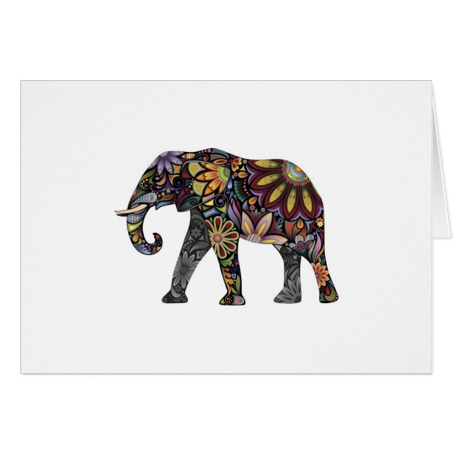 Elefante colorido (Anverso (Horizontal))