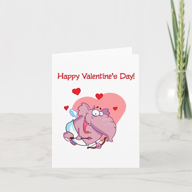 Elefante como tarjetas de nota cupido (Subido por el creador)