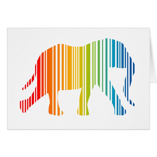 Elefante con barras de color (Anverso (Horizontal))