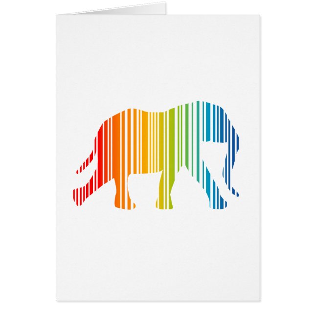 Elefante con código de barras de color (Frente)
