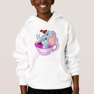 Elefante con Copa de Café