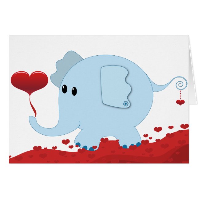 Elefante con hearts-01 (Anverso (Horizontal))