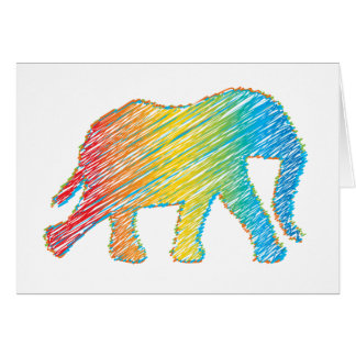 Elefante con líneas