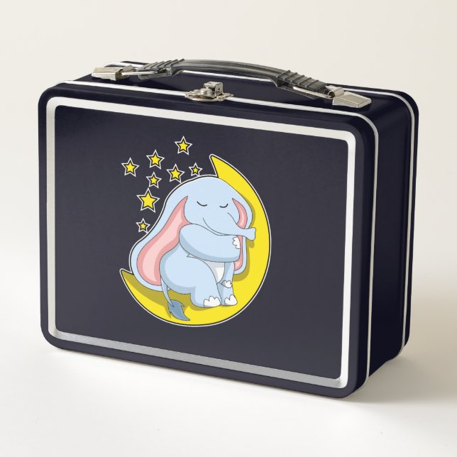 Elefante con luna y estrellas (Anverso)