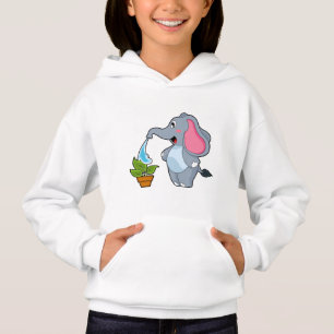 Elefante con planta
