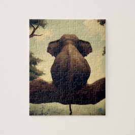 Elefante de árbol - Rompecabezas