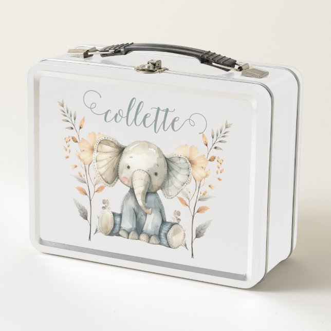 Elefante de bebé lindo personalizado (Anverso)