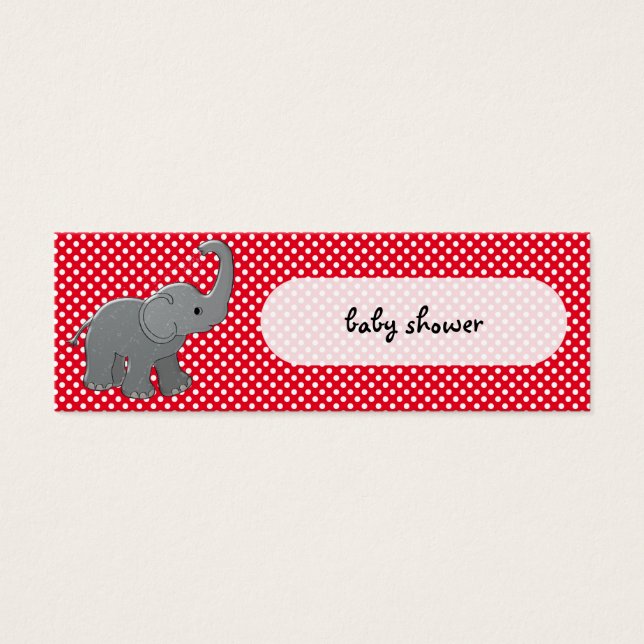 elefante de bebé rojo (Frente)