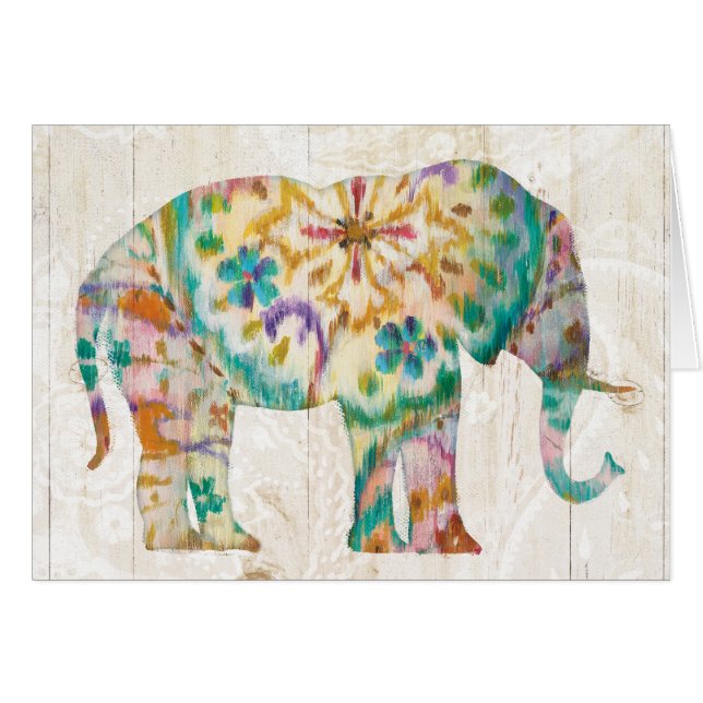 Elefante de Boho Paisley I (Anverso (Horizontal))