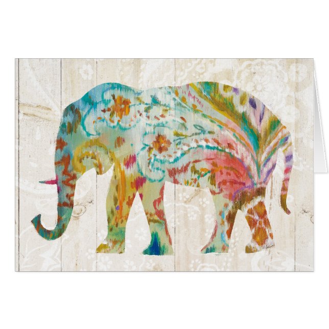 Elefante de Boho Paisley II (Anverso (Horizontal))
