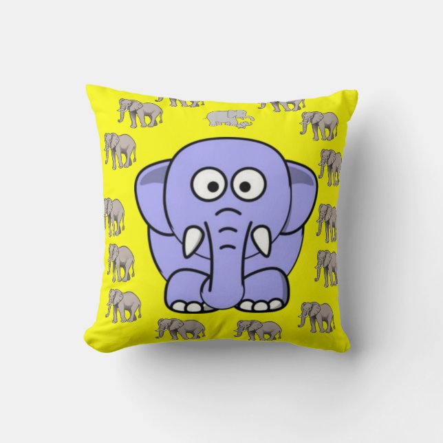 Elefante de Cojín decorativo (Anverso)