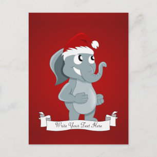 elefante de dibujos animados de Navidad