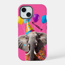Elefante de Fiesta con Globos, Diseño Festivo