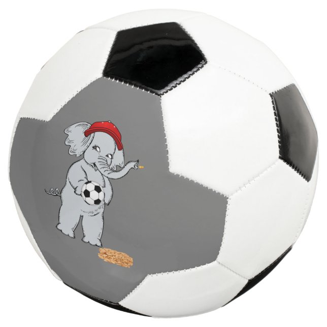 Elefante de la pelota de fútbol (Tres cuartos)