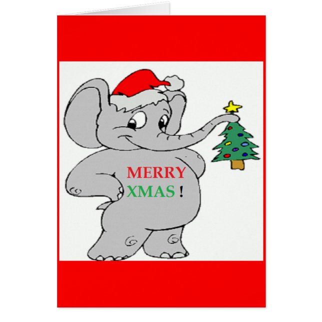ELEFANTE DE "MERRY XMAS" (Frente)