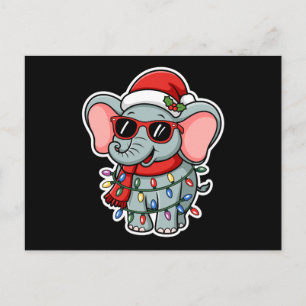 Elefante de Navidad Gafas de sol Sombrero de Papá 