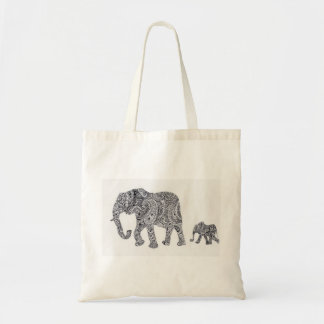 Elefante de Paisley y la bolsa de asas de la