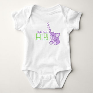 elefante de recién nacido bienvenido camisa de beb
