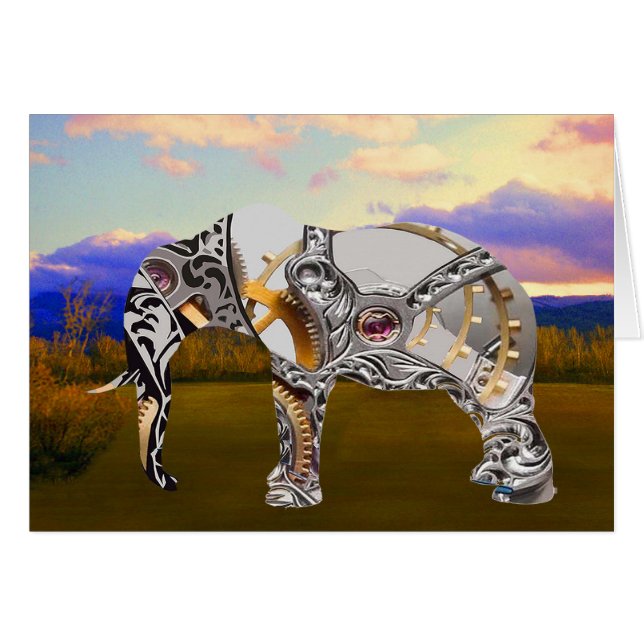 Elefante de reloj (Anverso (Horizontal))