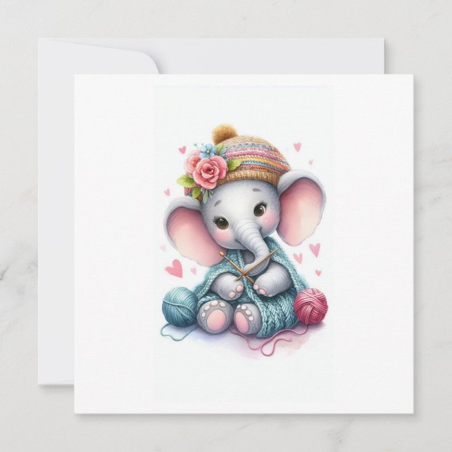 elefante de tejido acuático (Anverso)