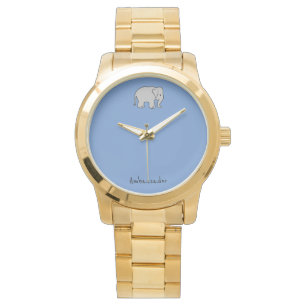 Elefante Embajador oro reloj metalizado