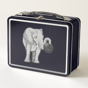 Elefante en el Bowling con bolas