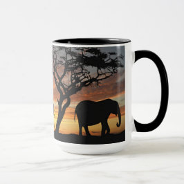 Elefante en la taza salvaje