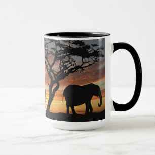 Elefante en la taza salvaje