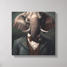 Elefante en un traje | Arte Animal | Animal en un 