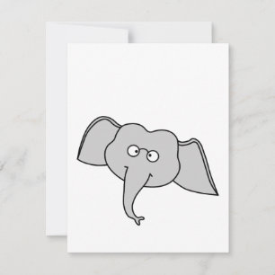 Elefante gris con lentes. Personalizado.