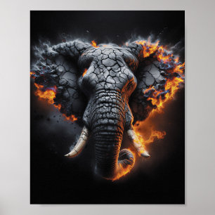 Elefante Infierno – Obra de Arte de Elefante de La