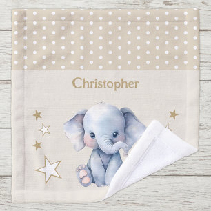Elefante lindo agregar nombre lunares estrellas ma