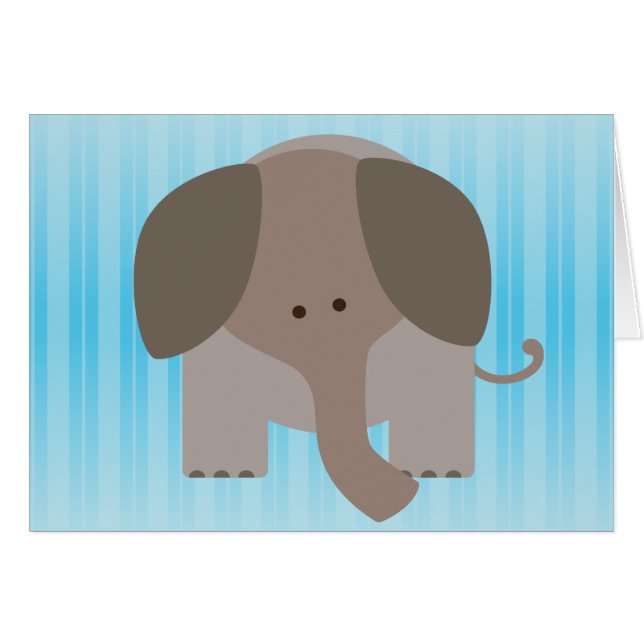 Elefante lindo de Brown (Anverso (Horizontal))