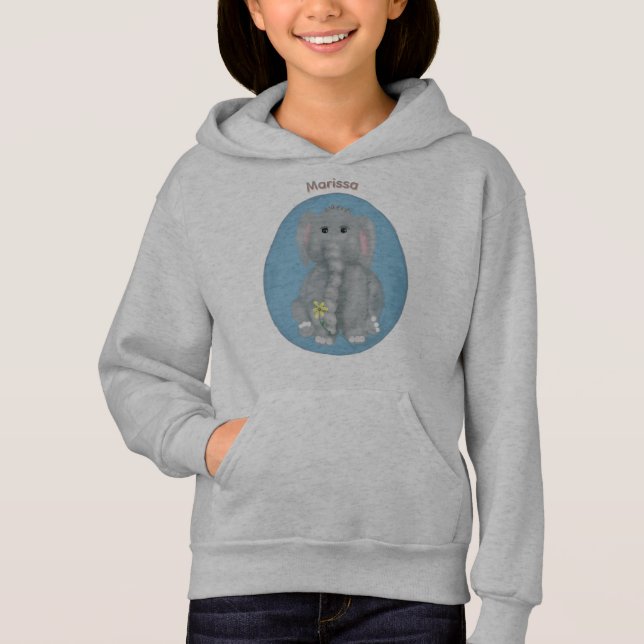 Elefante lindo personalizado (Anverso)