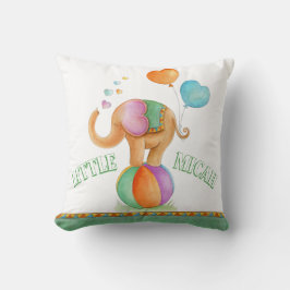 elefante marrón acuarela circo bebé almohada de no