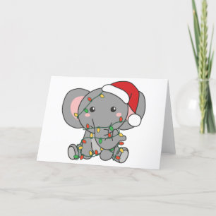 Elefante Navidad Animales de Invierno Elefantes Fi