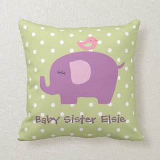 Elefante para bebés y almohada personalizada para