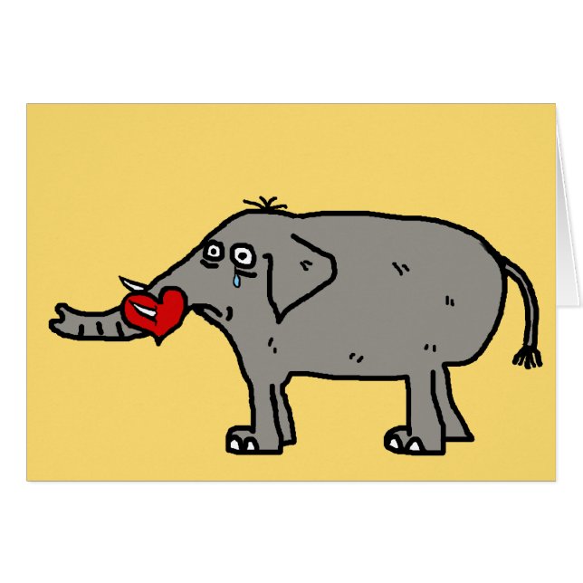 Elefante Personalizado y Personalizado desgarrados (Anverso (Horizontal))