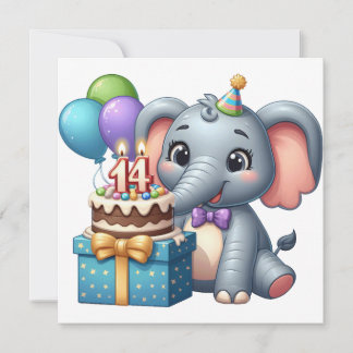 Elefante por 14 cumpleaños