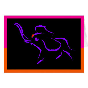 Elefante púrpura corriente