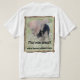 Elefante que toma la camiseta del baño de fango (Reverso del diseño)