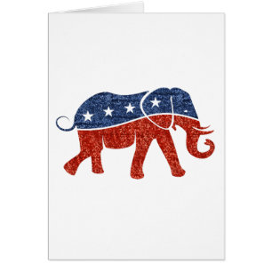 elefante republicano purpurina