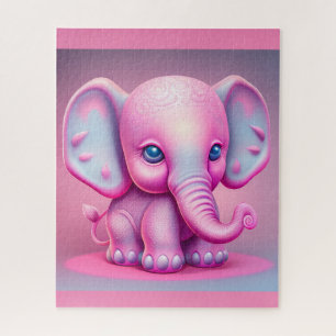 ELEFANTE ROSA CHICA CHICA JIGSANA PUZZLE